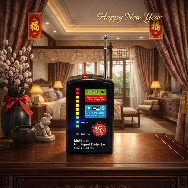 全頻信號偵測器 /2G_3G_4G_5G 手機電波偵測器 / 多功能探測器 / 防偷拍偵測器 - 防針孔 - 反監視 / 防竊聽器-反監聽